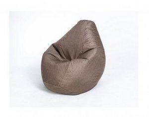 Кресло-мешок Груша велюр коричневое большое в Белоярском (ХМАО) - beloiarskii.ok-mebel.com | фото 1