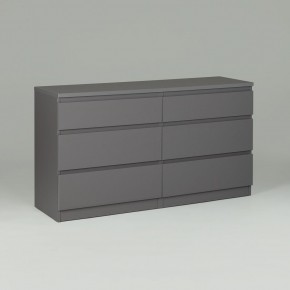 2.03.02.080.4 КАСТОР комод 6 ящиков RU серый в Белоярском (ХМАО) - beloiarskii.ok-mebel.com | фото