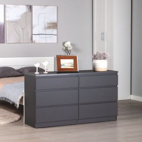 2.03.02.080.4 КАСТОР комод 6 ящиков RU серый в Белоярском (ХМАО) - beloiarskii.ok-mebel.com | фото 3