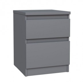 2.03.03.050.4 КАСТОР тумба 2 ящика RU серая в Белоярском (ХМАО) - beloiarskii.ok-mebel.com | фото