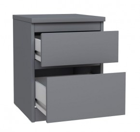 2.03.03.050.4 КАСТОР тумба 2 ящика RU серая в Белоярском (ХМАО) - beloiarskii.ok-mebel.com | фото 2