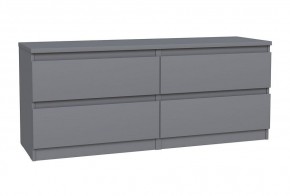 2.03.03.100.4 КАСТОР тумба 4 ящика RU серая в Белоярском (ХМАО) - beloiarskii.ok-mebel.com | фото