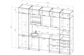 АНТИКА Кухонный гарнитур Экстра 5 (3000 мм) в Белоярском (ХМАО) - beloiarskii.ok-mebel.com | фото 2