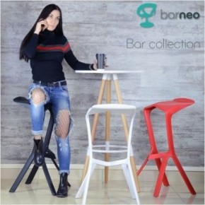 Барный стул Barneo N-227 Miura белый в Белоярском (ХМАО) - beloiarskii.ok-mebel.com | фото 2