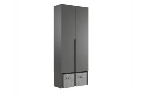 БАСКО Прихожая К11 (графит) в Белоярском (ХМАО) - beloiarskii.ok-mebel.com | фото 4