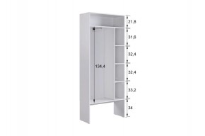 БАСКО Прихожая К11 (графит) в Белоярском (ХМАО) - beloiarskii.ok-mebel.com | фото 6