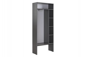 БАСКО Прихожая К11 (графит) в Белоярском (ХМАО) - beloiarskii.ok-mebel.com | фото 7