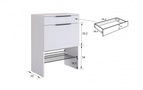 БАСКО Прихожая К8 (кашемир) в Белоярском (ХМАО) - beloiarskii.ok-mebel.com | фото 7