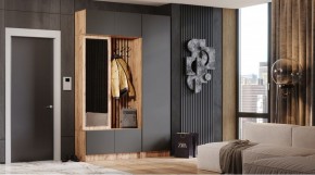 БАВАРИЯ Прихожая (дуб вотан/графит) в Белоярском (ХМАО) - beloiarskii.ok-mebel.com | фото