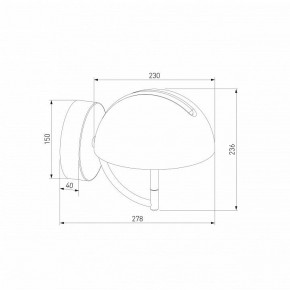 Бра Eurosvet Emisfero 50083/1 LED золото в Белоярском (ХМАО) - beloiarskii.ok-mebel.com | фото 3