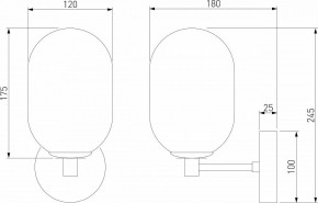 Бра Eurosvet Loona 60161 латунь в Белоярском (ХМАО) - beloiarskii.ok-mebel.com | фото 4