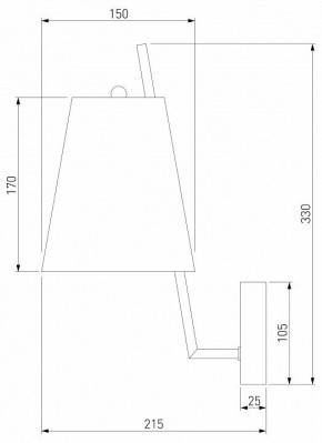 Бра Eurosvet Topanga 60173/1 латунь в Белоярском (ХМАО) - beloiarskii.ok-mebel.com | фото 5