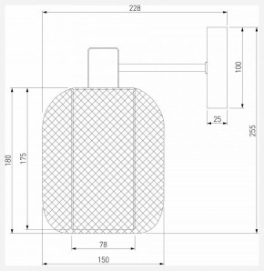 Бра Eurosvet Voile 30191/1 черный в Белоярском (ХМАО) - beloiarskii.ok-mebel.com | фото 4