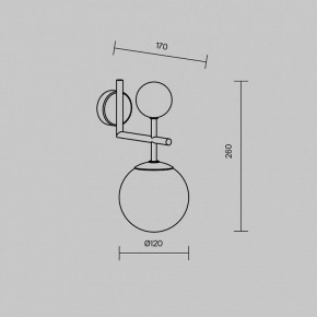 Бра Maytoni Museo MOD436WL-01BS в Белоярском (ХМАО) - beloiarskii.ok-mebel.com | фото 4