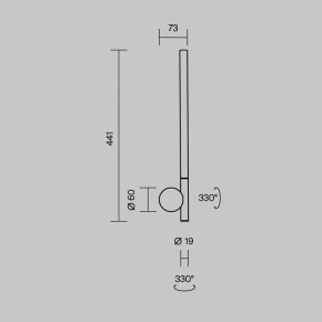 Бра Maytoni Rotera MOD432WL-L6B3K в Белоярском (ХМАО) - beloiarskii.ok-mebel.com | фото 6