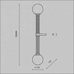 Бра Maytoni Teatro MOD287WL-02BS в Белоярском (ХМАО) - beloiarskii.ok-mebel.com | фото 2