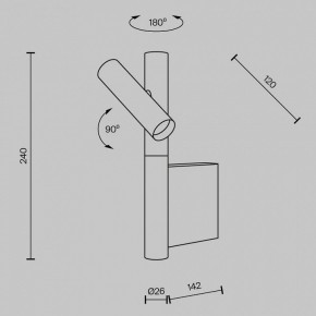 Бра Maytoni Utility MOD433WL-L3B3K в Белоярском (ХМАО) - beloiarskii.ok-mebel.com | фото 6