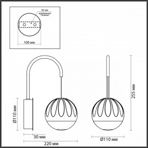 Бра Odeon Light Sono 5101/5WL в Белоярском (ХМАО) - beloiarskii.ok-mebel.com | фото 4