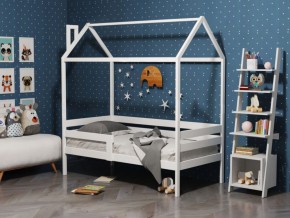 Детская кровать-домик из массива березы Соня-6 (800*1600) Неокрашенный массив в Белоярском (ХМАО) - beloiarskii.ok-mebel.com | фото