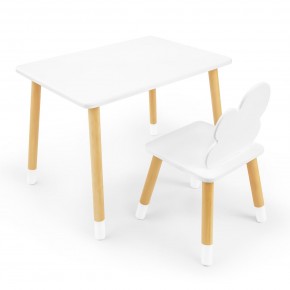 Детский комплект стол и стул «Облачко» Rolti Baby (белый/береза, массив березы/мдф) в Белоярском (ХМАО) - beloiarskii.ok-mebel.com | фото