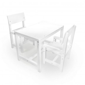 Детский растущий комплект стол и два стула  Я САМ "Лофт" (Белый, Белый) в Белоярском (ХМАО) - beloiarskii.ok-mebel.com | фото