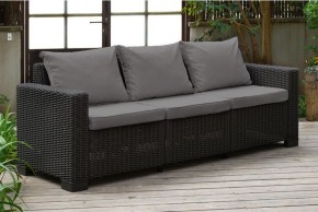 Диван Калифорния 3-х местный (California 3 Sofa), графит в Белоярском (ХМАО) - beloiarskii.ok-mebel.com | фото