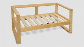 Диван трехместный DEmoku Д-3 (Синий/Белый) в Белоярском (ХМАО) - beloiarskii.ok-mebel.com | фото 4