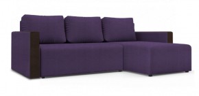 Диван угловой Алиса 3 Vital VIOLET - Teos Dark Brown в Белоярском (ХМАО) - beloiarskii.ok-mebel.com | фото