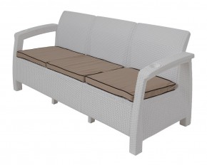 Диван Yalta Premium Sofa 3 Set (Ялта) белый (+подушки под спину) в Белоярском (ХМАО) - beloiarskii.ok-mebel.com | фото 1