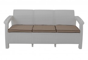 Диван Yalta Premium Sofa 3 Set (Ялта) белый (+подушки под спину) в Белоярском (ХМАО) - beloiarskii.ok-mebel.com | фото 2