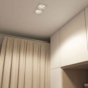 DK2062-WH Встраиваемый светильник, IP 20, до 15 Вт, GU10, LED, белый, алюминий в Белоярском (ХМАО) - beloiarskii.ok-mebel.com | фото 4