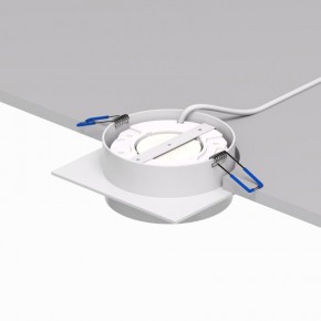 DK2091-WH Встраиваемый светильник FLAT, IP 20, до 15 Вт, GX53, LED, белый, алюминий в Белоярском (ХМАО) - beloiarskii.ok-mebel.com | фото 4