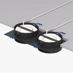 DK2092-BK Встраиваемый светильник FLAT, IP 20, до 15 Вт, GX53, LED, черный, алюминий в Белоярском (ХМАО) - beloiarskii.ok-mebel.com | фото 2