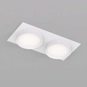 DK2092-WH Встраиваемый светильник FLAT, IP 20, до 15 Вт, GX53, LED, белый, алюминий в Белоярском (ХМАО) - beloiarskii.ok-mebel.com | фото 2