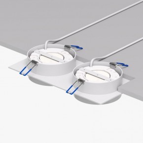 DK2092-WH Встраиваемый светильник FLAT, IP 20, до 15 Вт, GX53, LED, белый, алюминий в Белоярском (ХМАО) - beloiarskii.ok-mebel.com | фото 4