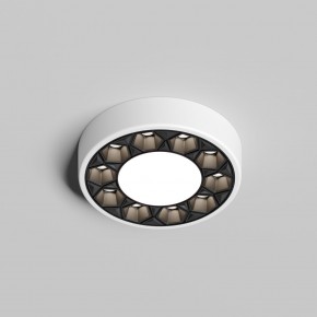 DK2440-WB Встраиваемый светильник DUAL 5+5 Вт, LED 4000K, IP 20, d90mm, белый/черный, алюминий/акрил в Белоярском (ХМАО) - beloiarskii.ok-mebel.com | фото