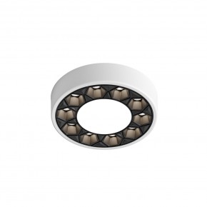 DK2440-WB Встраиваемый светильник DUAL 5+5 Вт, LED 4000K, IP 20, d90mm, белый/черный, алюминий/акрил в Белоярском (ХМАО) - beloiarskii.ok-mebel.com | фото 4