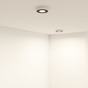 DK2440-WB Встраиваемый светильник DUAL 5+5 Вт, LED 4000K, IP 20, d90mm, белый/черный, алюминий/акрил в Белоярском (ХМАО) - beloiarskii.ok-mebel.com | фото 6