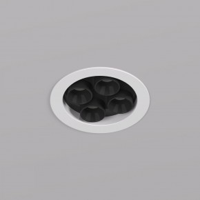 DK2510-WB Встраиваемый светильник SPACE со светодиодом d65 220V 8W 38° 4000К IP20 белый/черный алюминий в Белоярском (ХМАО) - beloiarskii.ok-mebel.com | фото 2