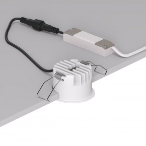 DK2510-WB Встраиваемый светильник SPACE со светодиодом d65 220V 8W 38° 4000К IP20 белый/черный алюминий в Белоярском (ХМАО) - beloiarskii.ok-mebel.com | фото 3