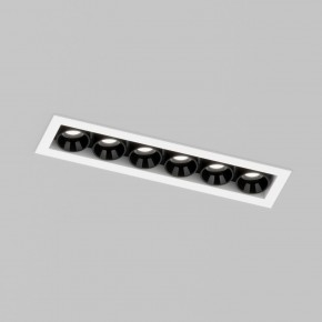 DK2514-WB Встраиваемый светильник SPACE со светодиодом L126mm 220V 10W 38° 4000К IP20 белый/черный алюминий в Белоярском (ХМАО) - beloiarskii.ok-mebel.com | фото