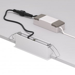 DK2514-WB Встраиваемый светильник SPACE со светодиодом L126mm 220V 10W 38° 4000К IP20 белый/черный алюминий в Белоярском (ХМАО) - beloiarskii.ok-mebel.com | фото 3