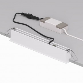 DK2515-WB Встраиваемый светильник SPACE со светодиодом L240mm 220V 20W 38° 4000К IP20 белый/черный алюминий в Белоярском (ХМАО) - beloiarskii.ok-mebel.com | фото 3