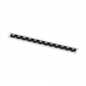 DK2515-WB Встраиваемый светильник SPACE со светодиодом L240mm 220V 20W 38° 4000К IP20 белый/черный алюминий в Белоярском (ХМАО) - beloiarskii.ok-mebel.com | фото 4