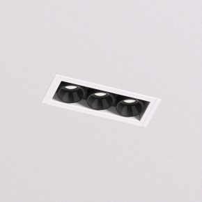 DK2530-WB Встраиваемый светильник SPACE со светодиодом под шпатлевку L69mm 220V 6W 38° 4000К IP20 белый/черный алюминий в Белоярском (ХМАО) - beloiarskii.ok-mebel.com | фото