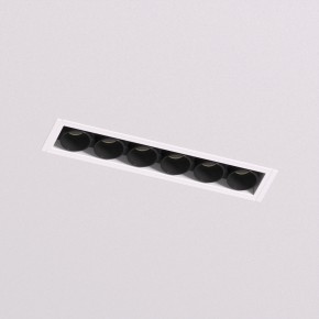 DK2531-WB Встраиваемый светильник SPACE со светодиодом под шпатлевку L126mm 220V 10W 38° 4000К IP20 белый/черный алюминий в Белоярском (ХМАО) - beloiarskii.ok-mebel.com | фото 2