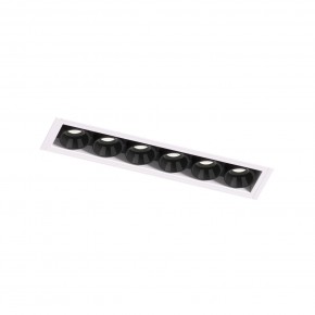 DK2531-WB Встраиваемый светильник SPACE со светодиодом под шпатлевку L126mm 220V 10W 38° 4000К IP20 белый/черный алюминий в Белоярском (ХМАО) - beloiarskii.ok-mebel.com | фото 6