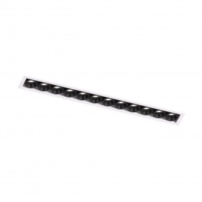DK2532-WB Встраиваемый светильник SPACE со светодиодом под шпатлевку L240mm 220V 20W 38° 4000К IP20 белый/черный алюминий в Белоярском (ХМАО) - beloiarskii.ok-mebel.com | фото 5