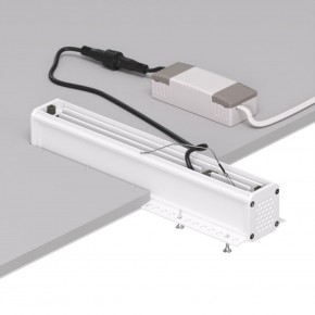 DK2532-WB Встраиваемый светильник SPACE со светодиодом под шпатлевку L240mm 220V 20W 38° 4000К IP20 белый/черный алюминий в Белоярском (ХМАО) - beloiarskii.ok-mebel.com | фото 6