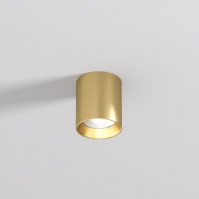 DK2610-SB Накладной светильник SHINE TUBE со светодиодом, D70*H80, IP20, 3000К, 10W, RA?90, сатинированная латунь, алюминий в Белоярском (ХМАО) - beloiarskii.ok-mebel.com | фото